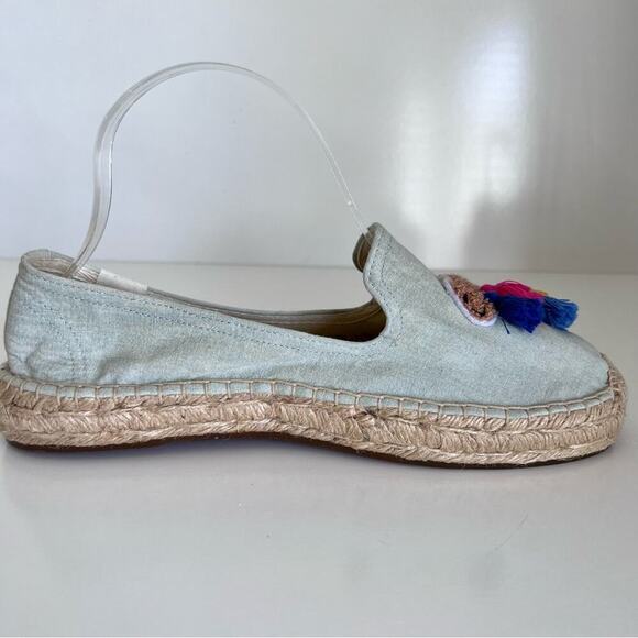 Soludos Tassel Camel Espadrille Smoking Slippers - Picture 13 of 15